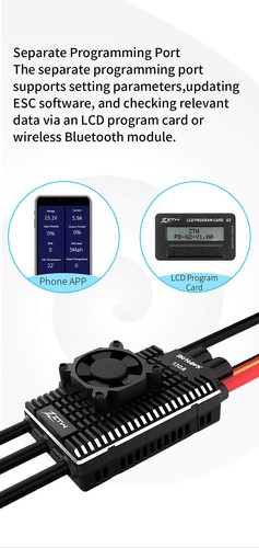 ZTW 32-Bit Skyhawk 65A/125A/155A/130A/160A Brushless ESC SBEC 6V/7.4V/8.4V 10A - Picture 23 of 31