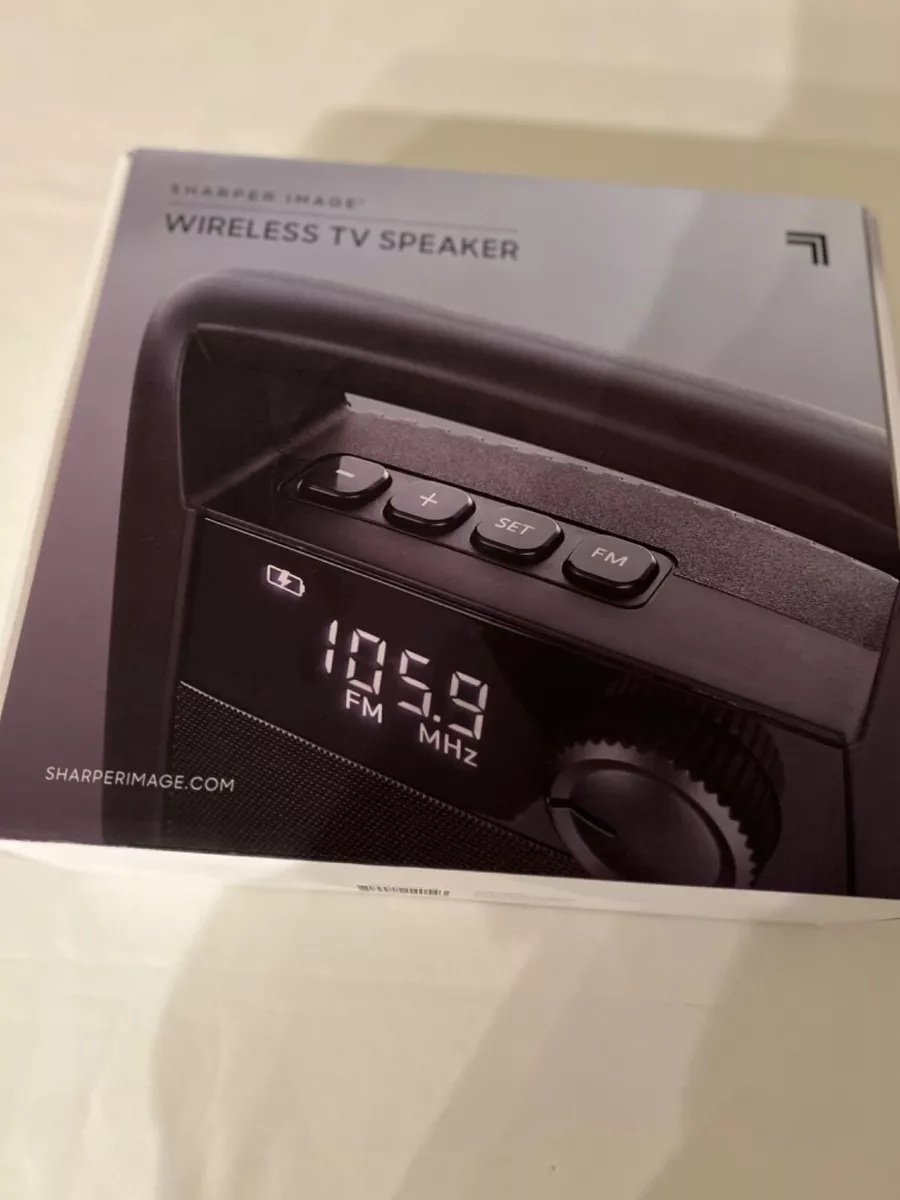 Sharper image store wireless tv speaker
