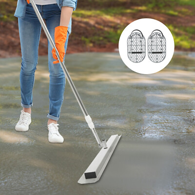 80*10cm Concrete Finishing Trowel Tools Concrete Kit for Cement Surface w/ Shoes