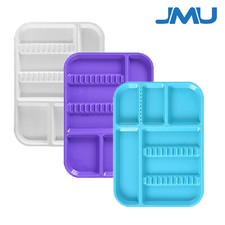 JMU Dental Instrument Autoclave Plastic Trays Divided Tray Set Up 13.38" X 9.63"