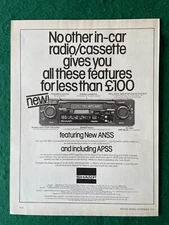 SHARP RG 5850 ANSS & APSS RADIO CASSETTE POSTER ADVERT A4 V