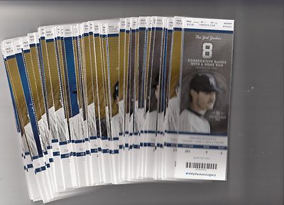 2014 NEW YORK YANKEES PICK YOUR GAME DEREK JETER LAST SEASON TICKET STUB TANAKA