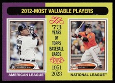 2024 Topps Heritage 2012 MVPs (Miguel Cabrera / Buster Posey) #199 BASEBALL MLB