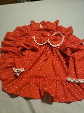 Vintage Baby Girl Bryan Full Circle Dress T3 Floral Red B-Z Christmas 0