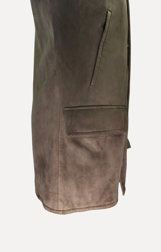 HERMES _ MADE IN FRANCE _ RARE VINTAGE _ LAMBSKIN _ SUEDE _ LEATHER FIELD JACKET - Picture 13 of 23