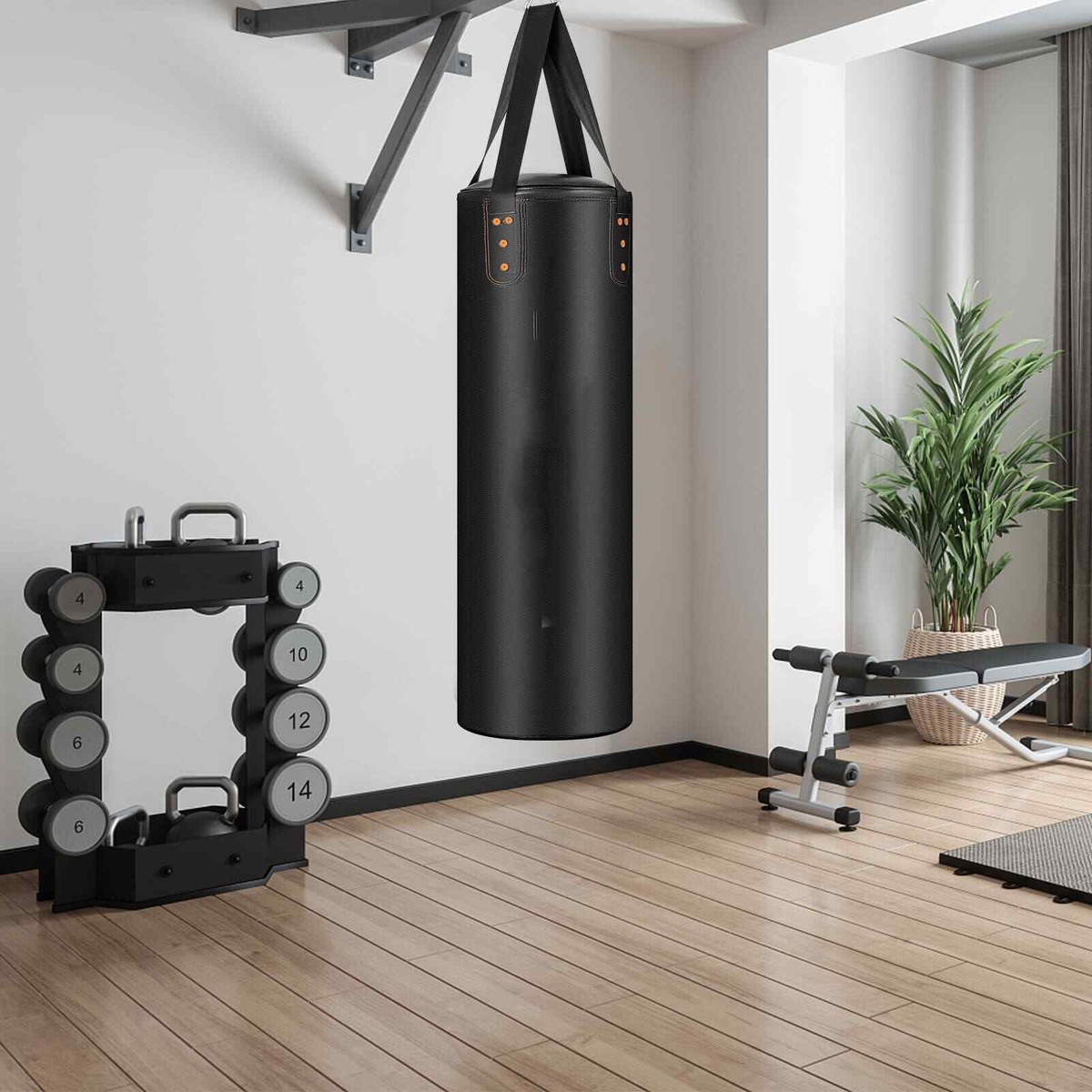 Kick Boxing Heavy Bag Home Gym Training Hanging Boxing Bag Set