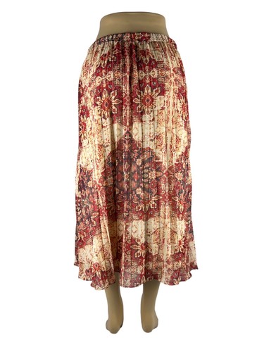 Anthropologie Akemi + Kin Womens Large Skirt Laurel Canyon Luna Printed Midi EUC - Picture 4 of 13