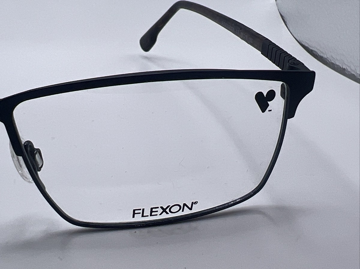 Flexon E1129 410 Matte Navy Authentic Eyeglasses 59-19-150 Flexon E1129 410 Eyeglasses Men main image 3