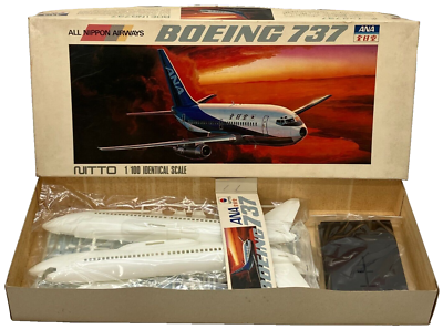 旅客機プラモデル日東1/100 ANA ボーイング737 南西航空YS11
