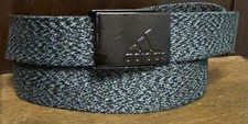 Adidas Blue Gray Canvas Bottle Opener Buckle Belt Sz 36 Or Smaller 1.5 Wide VGUC