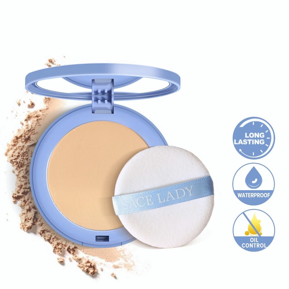 SACE LADY Silk Soft Mist Powder Cake Natural nude makeup Long-lasting Waterproof - Image 2 of 4