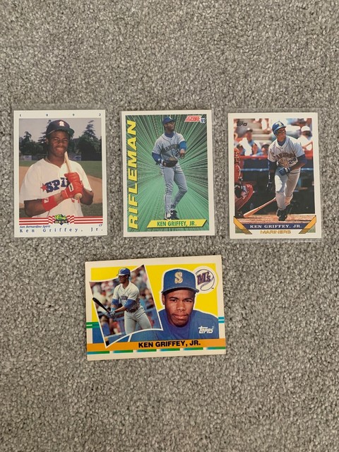 KEN GRIFFEY JR 4 Card Lot 1990 93 Topps 1992 1991 Score MLB Cards EBay KEN GRIFFEY JR 4 Card Lot 1990 93 Topps 1992 1991 Score MLB Cards EBay