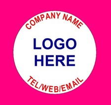 Personalised Business Name Stickers Thank You Seals Your Logo Labels Address