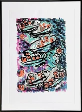 Judy Rifka, Still Life, Woodcut, signed and numbered in pencil