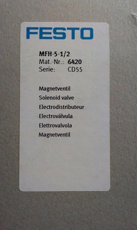 1PC FESTO MFH-5-1/2 6420 Solenoid Valve New Expedited Shipping #US