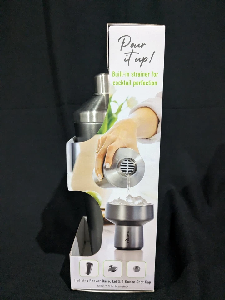 NEU Reduziert Edelstahl Isoliert Cocktail Shaker Eingebautes Sieb, 20 Unzen - Bild 2 von 4