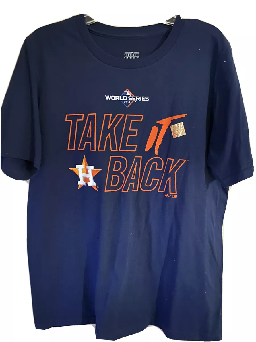 Unisex Adult Houston Astros 2019 World Series Take It Back T shirt Size Medium