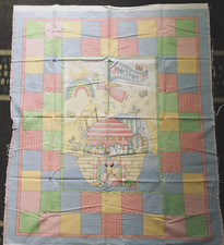 Noah's Ark Quilt Top Crib Wall Hanging Panel 3909 Sunshine Cottage Northcott