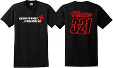 ATV RACING REQUIRES BALLS T SHIRT JUST RIDE NAME NUMBER QUAD MOTO 4 WHEELER