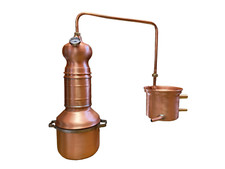 Alambicco in Rame da 3 litri con colonna per  grappa, gin, brandy. Distillatore.