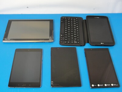 LOT OF 5 Tablet: Asus ZenPad Z8s P00J, 2x Lenovo TB8504F, LG GPad VK8104G, Acer