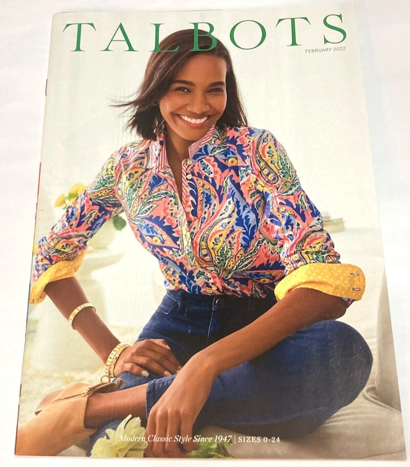 Talbots Catalog Magazine February 2022 Women Fashion Clothing Shirts  Dresses