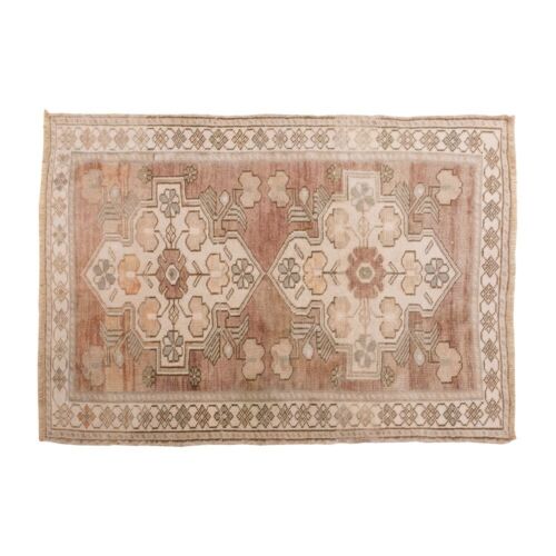 Alfombra pequeña, alfombra Oushak, alfombra turca, alfombra vintage, alfombra de piso, 2,7 x 3,11 pies - Imagen 1 de 7
