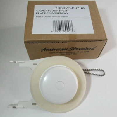 GENUINE OEM AMERICAN STANDARD 738920-0070A CADET 3 FLUSH RIGHT FLAPPER ASSEMBLY