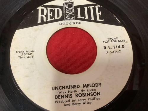 Dennis Robinson – Unchained Melody / Hard To Handle 7" 45RPM Record Single - Picture 4 of 4