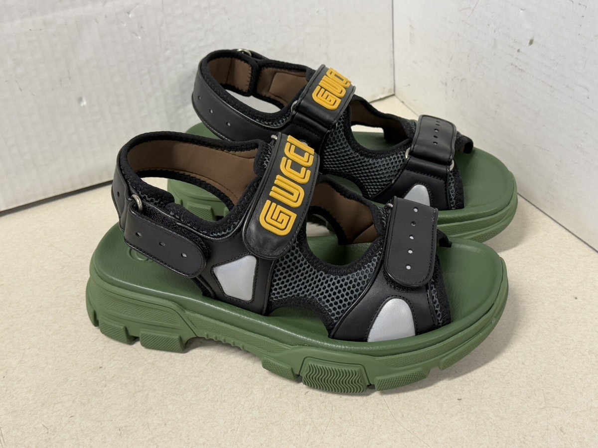 Gucci Sandal SEGA 'Black Green' 546064-DIR10-1065 Size 7