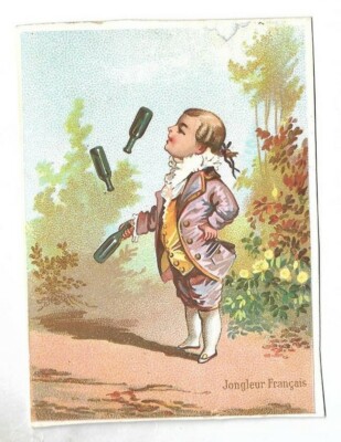 Französischer Jongleur - Zirkus - Chromo - Trade Card