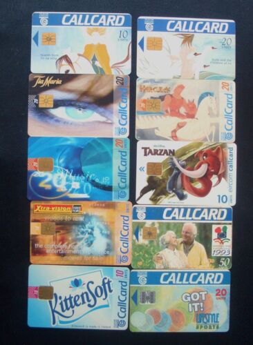 Ireland 10 different PHONE CARDS Telecom Eireann lot #17 - Zdjęcie 1 z 2