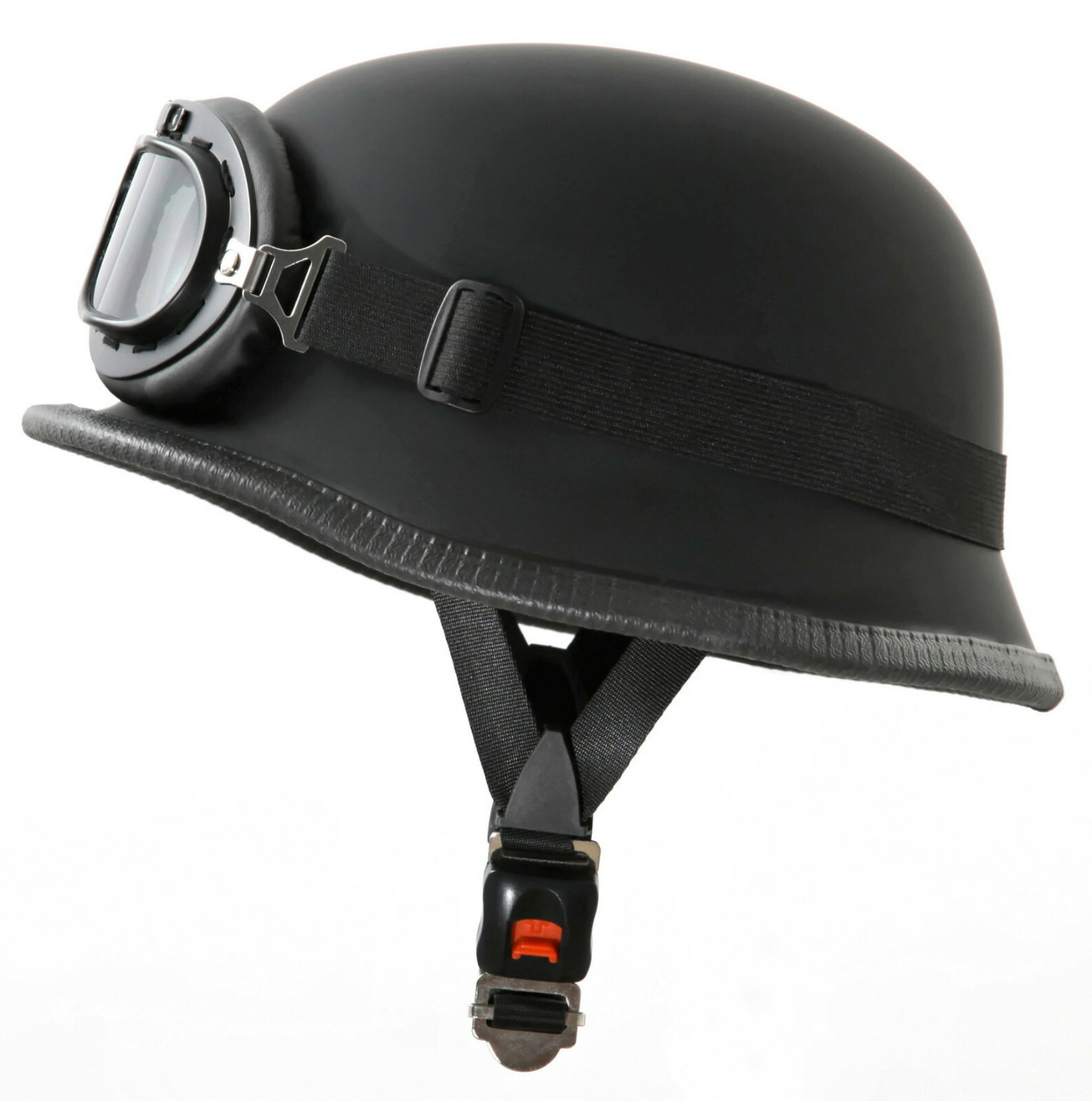 Oldtimer Helm und Brille WH1 XL 61cm Stahlhelm Wehrmacht Motorrad Halbschale