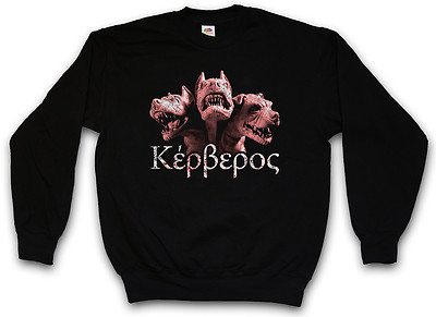 CERBERUS SWEATSHIRT PULLOVER Dreiköpfiger Höllenhund Dog Hound of Hades Heracles