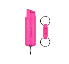 Sabre Pepper Spray Pink Quick Release Key Ring UV Marking Dye Made in the USA