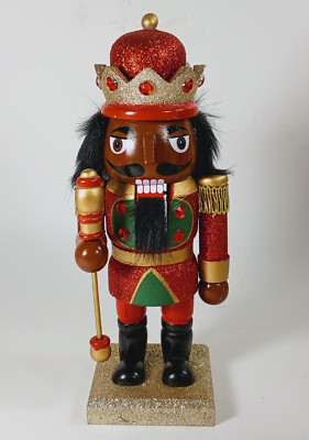Fancy Kings Guard Wood Nutcracker. 9.25'' Tall.