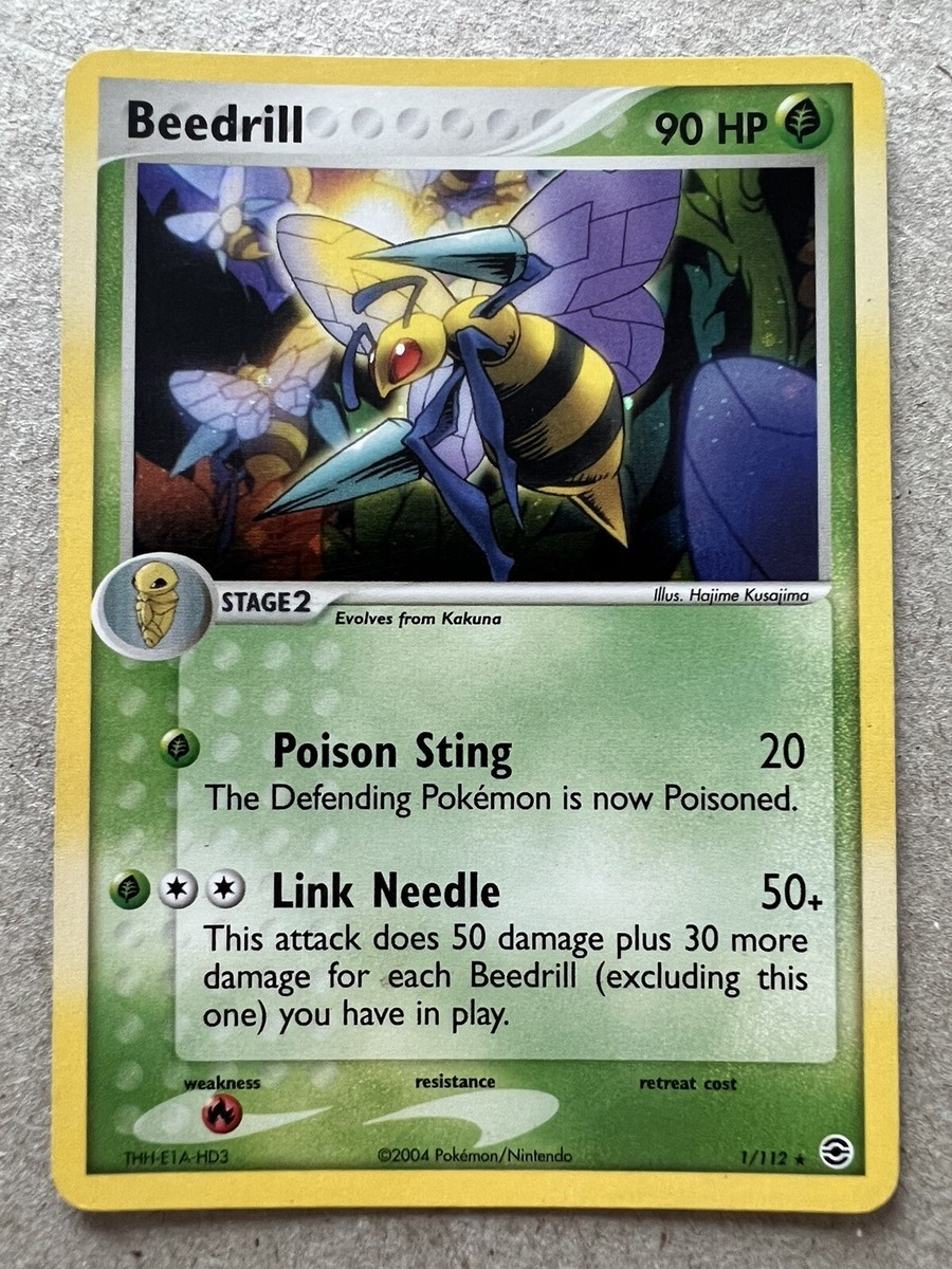 ポケモン - れっどぶる 2004 Pokemon, EX FireRed & LeafGreen, #1/112 Beedrill, Holo