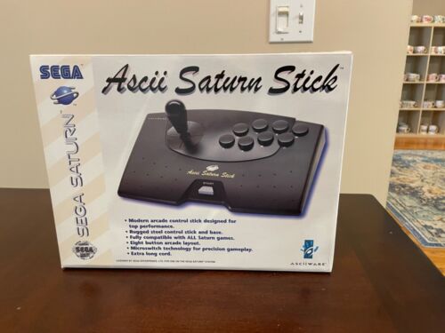 Sega Saturn ASCII Fighter Stick Arcade Controller Brand New