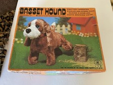 Basset Hound Toy Made in Japan Battery Operated Vintage