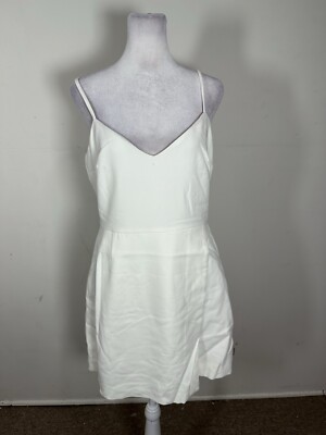 French Connection Whisper Asymmetric Hem Faux Wrap Dress Size US0