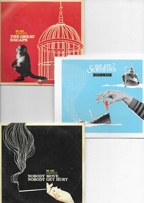 3  x WE ARE SCIENTISTS - great escape + nobody move + it s a hit -   3CDs