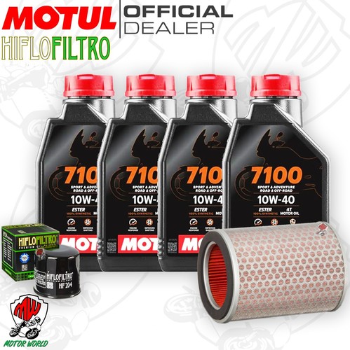 KIT TAGLIANDO HONDA HORNET 600 2003 2006 MOTUL 7100 10W40 FILTRI HIFLO