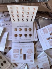 LOT OF 50 CHARLOTTE TILBURY “UNREAL SKIN” : SHEER GLOW TINT STICK 8 COLOR CARD