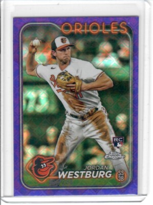 2024 Topps Chrome Logofractor Jordan Westburg Purple RC 108