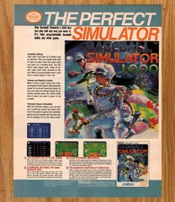 Baseball Simulator 1000 Culture Brain Video Game Print Ads Poster Promo Art 1990