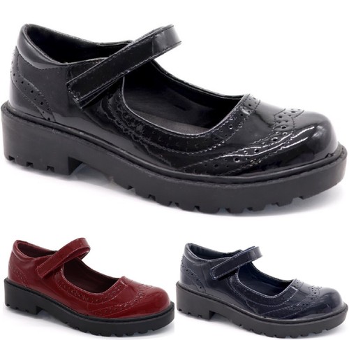 Kids Girls Black Uniform School Shoes Versatile Casual Buckle Simple 2023 Spring Children Round-toe Matter Loafers New Non-slip - Foto 7