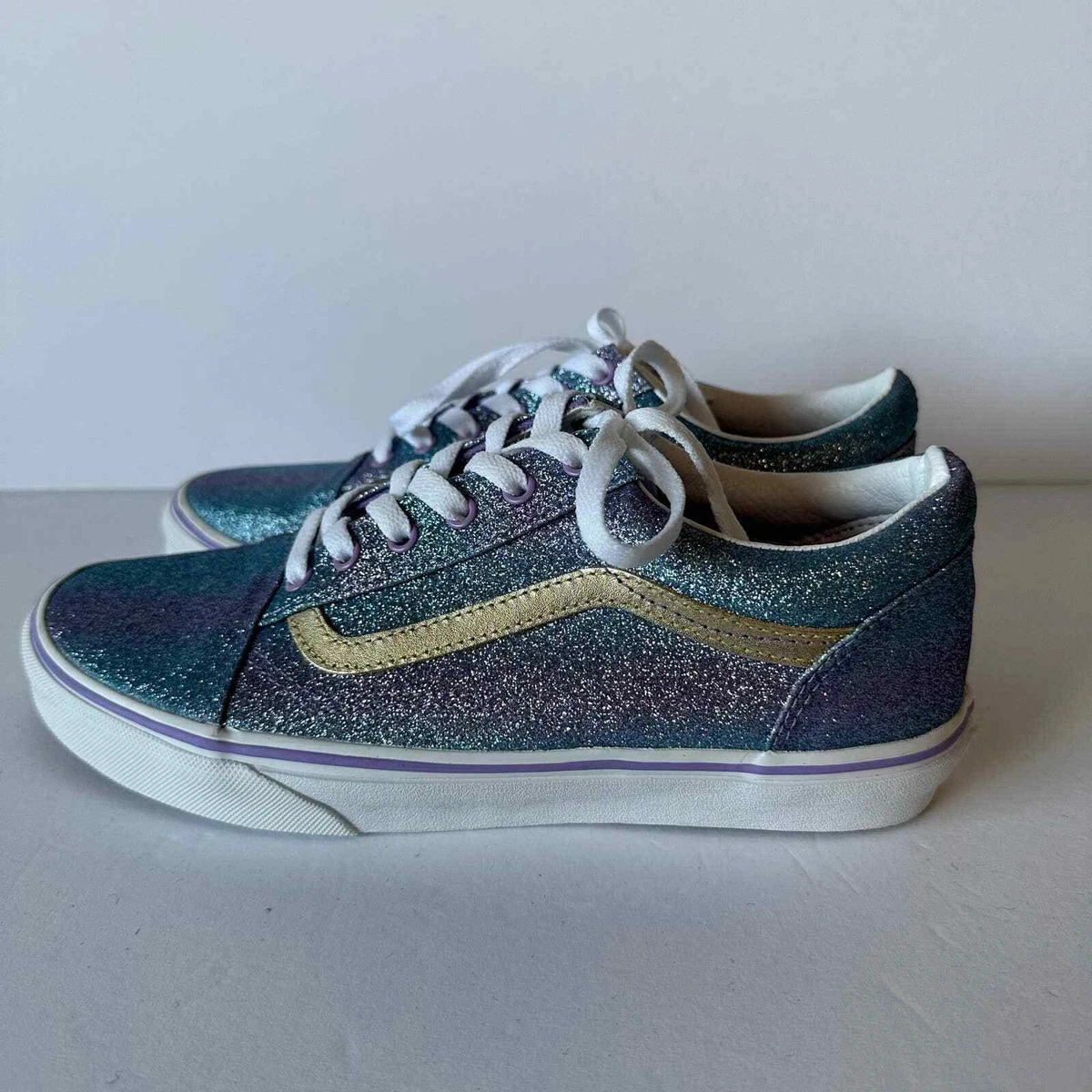Vans silver glitter old cheap skool