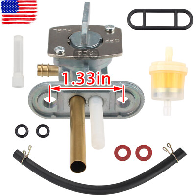 Gas Fuel Petcock Valve Switch Line For Kawasaki Bayou300 KLF300 220 400 4x4