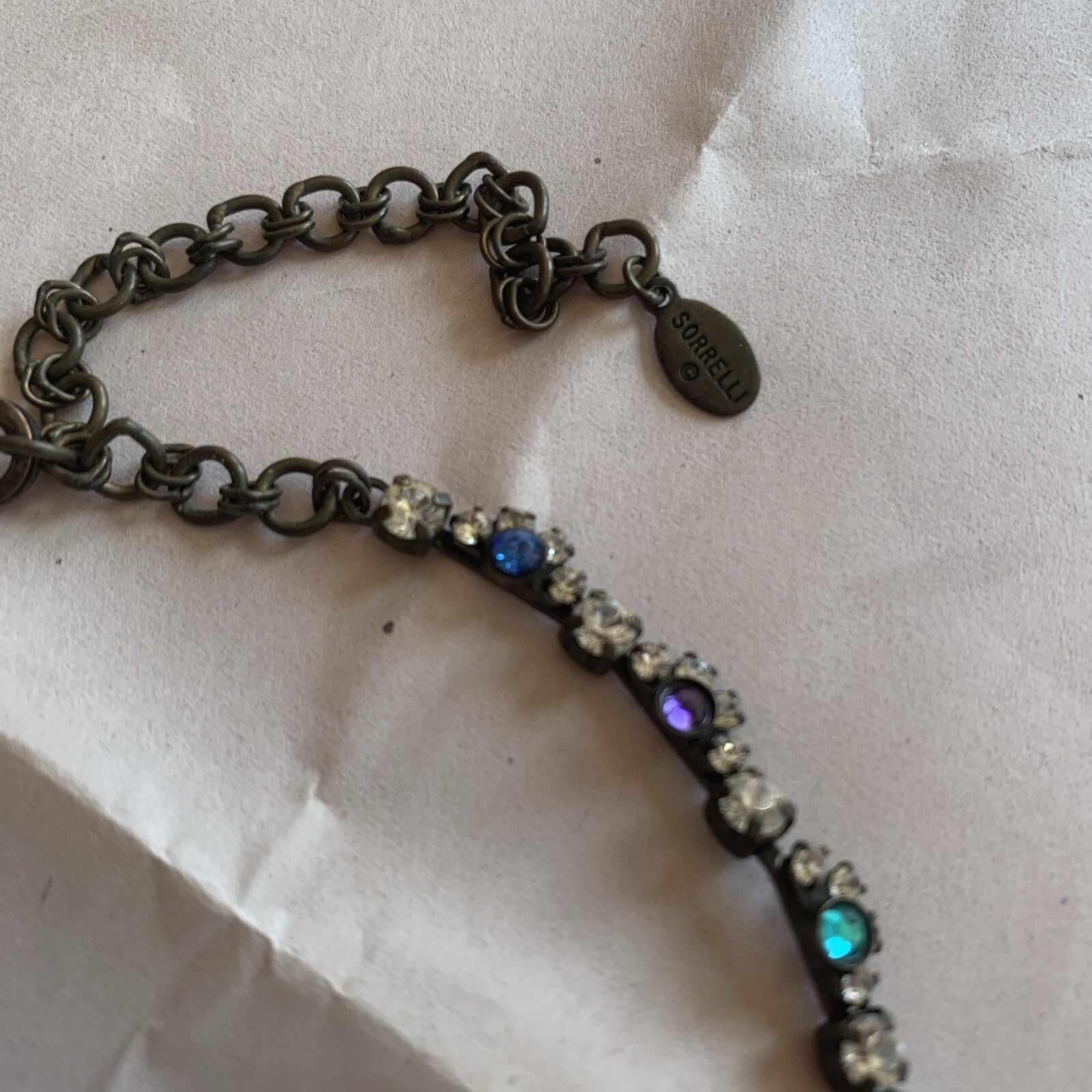 Sorrelli Retired Statement Multicolor Necklace &E… - image 9