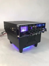 BLUE LED FAN KIT BASE STAND w/ External Speaker GALAXY RANGER FOR CB HAM Radios